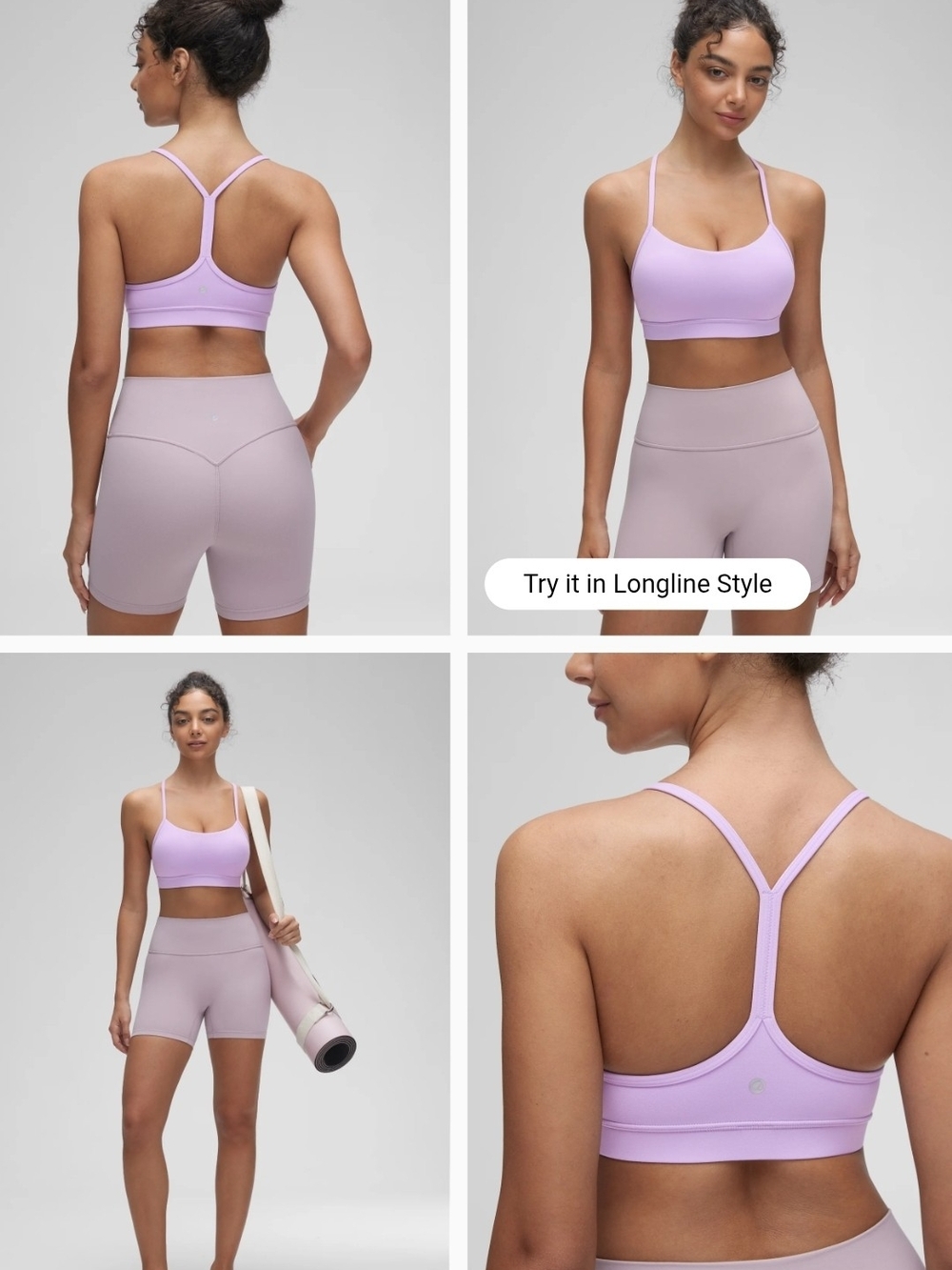 CRZYoga, Lavender Mist, Butterluxe Bra Y back, Size Small - Picture 6 of 6